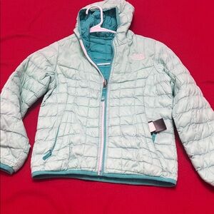 The North Face Light Green Quilted Jacket